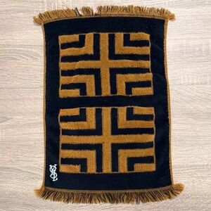Vintage 70s Yves Saint Laurent YSL Fieldcrest Fingertip Towel Geometric Mod READ